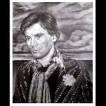 David in striped blazer - 1975 - Pencil on paper - 77cm x 64cm 