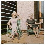 Mum and Grandma (Tea in the garden) - 1979 - Pencil crayon on paper - 76cm square 