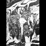 Self-reflection detail-2 - 1975 - Pen and ink - 70cm x 105cm 