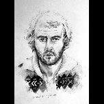 Self Portrait -3 (Fairisle cardigan) - 1978 - Pencil on paper - 42cm x 30cm 