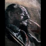 Dick resting - 1981 - Pastel on Canson Paper - 76cm x 53cm 