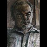 TV Nights -Dad - 1981 - Pastel on Canson Paper - 76cm x 53cm 