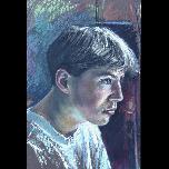 Dan -1 study - 1992 - Pencil crayon on paper - 38cm x 25cm 