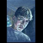 Dan -2 study - 1992 - Pencil crayon on paper - 38cm x 25cm 