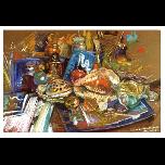 Small still-life - 1993 - Oil Pastel on paper - 33cm x 48cm 