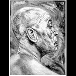 Lorenzo -study 2 - 2005 - Pencil and wash on canvas - 40cm x 30cm 