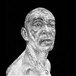 Night Suite -1st pencil study - 2004 - Pencil on canvas panel - 45cm x 40cm 