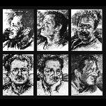 Studies for Night Surveillance - 2002 - Pencil and wash on paper - 41cm x 30cm (each panel) 