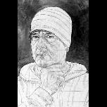 Sandy � pre-study #2 for painting - 2011 - Pencil & wash on canvas  - 60cm x 40cm