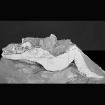 Study for painting � 'Night Flight Home #1' - 2013 - Pencil & wash on canvas - 60cm x 100cm