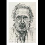 Study of Teddy for a painting - 2016 - Pencil on canvas panel - 60 x 40cm  