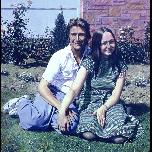 John and Regina - 1976 - Acrylic on canvas - 153cm square 