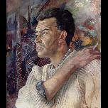 Looking at the River -study 1 - 1985 - Watercolour on paper - 40cm x 30cm 