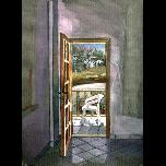 Bedroom Balcony -Hisaronu - 1995 - Watercolour on paper - 28cm x 20cm 