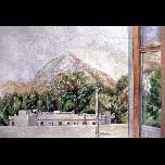 Beyond The Balcony -Karaincir (Turkey) - 1994 - Watercolour on paper - 25cm x 36cm 