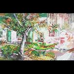 Out of season in Ixia - 1991 - Watercolour on paper - 30cm x 42cm 