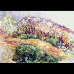 Zante -up the hill - 1992 - Watercolour on paper - 26cm x 36cm 