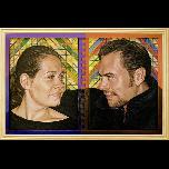 Amanda and Dan - 2002 - Acrylic on canvas  - 79cm x 53cm 