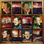 Night Surveillance - 2003 - Oil on Canvas Panels - 138cm x 142cm 