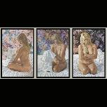 Key West Girl - triptych - 2013 - Acrylic on canvas - 90 x 60cm each panel