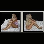 Night Falls - Night Skies - diptych - 2013 - Acrylic on canvas - 80 x 80cm each panel