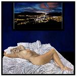 Night Flight Home #1 - 2013 - Oil and Acrylic on canvas - 100 x 100cm