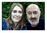 From Rachael's Selfie With Me - 2016 - Acrylic on canvas panel - 40 x 60cm