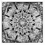 Aztec - 1971 - Pen and ink - 46cm square 