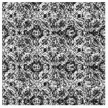 Interlaced full-repeat x9 - 1971 - Pen and ink - 90cm square 