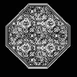 Interlaced Octagon (neg) - 1971 - Pen and ink - 45cm square octagon 