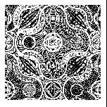 Interlaced single repeat - 1971 - Pen and ink - 30cm square 