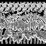 Moon Samba - 1971 - Pen and ink - 28cm x 30cm 